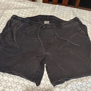 American Eagle Outfitters Charcoal Elastic Waist Shorts
